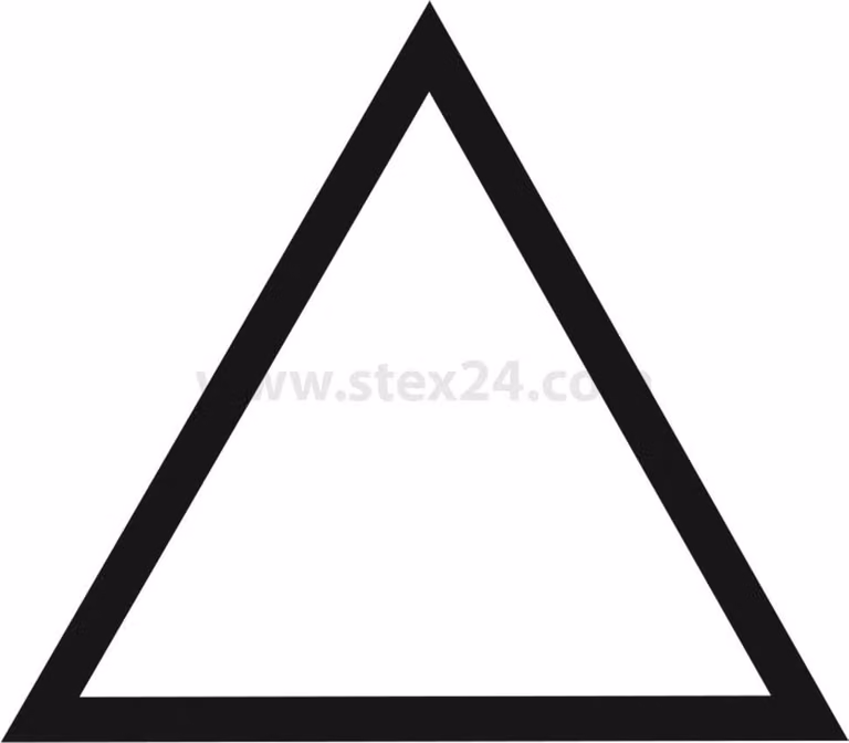 Georg Schlegel Targhetta identificativa Simbolo grafico Triangolo bianco - 1 pezzo