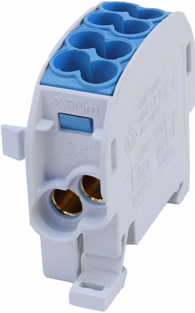 SIMBLOCK SCB 25 Al/Cu 80110, blocco di derivazione, unipolare, blu, codice prodotto 81501003