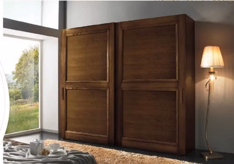 Kleiderschrank Schränke Kleider Schrank Luxus Schwebetüren Design Holz Modern