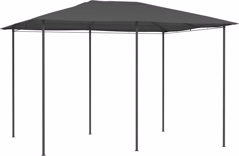 The Living Store Gazebo 3x4x2,6 m Antracite 160 g/m²