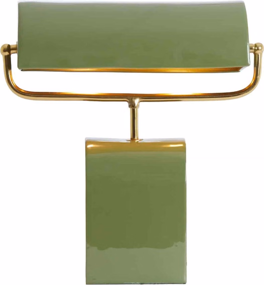 Lampada da tavolo - verde - Cardona - metallo - lampada da scrivania - E27 - 8058076 - Light & Living