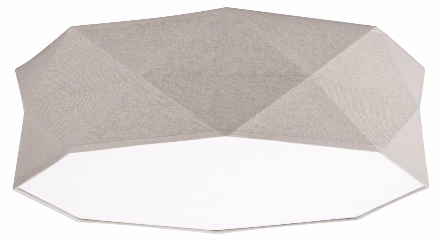 Plafoniera su misura KANTOOR, bianco con sfumature di grigio, 4xE27x40W, metallo, dimensioni: 17x52x52 cm, IP20, TK-Lighting
