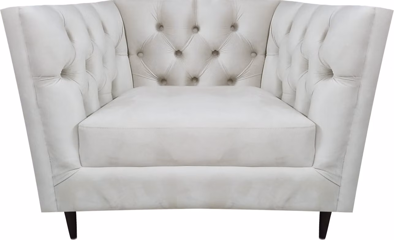 Luxus Sessel Wohnzimmer Polstermöbel Leder Sitz Möbel Chesterfield