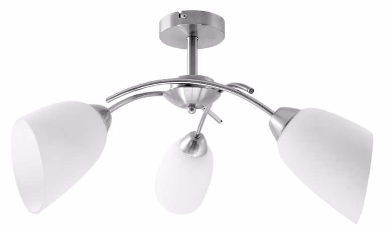 Lampadario a soffitto Activejet Classic NIKITA nichel triplo 3xE27 per soggiorno