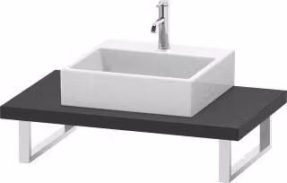 Consolle Duravit L-Cube 80-200x55cm, 1 AS, asta 4,5cm, grafite opaca