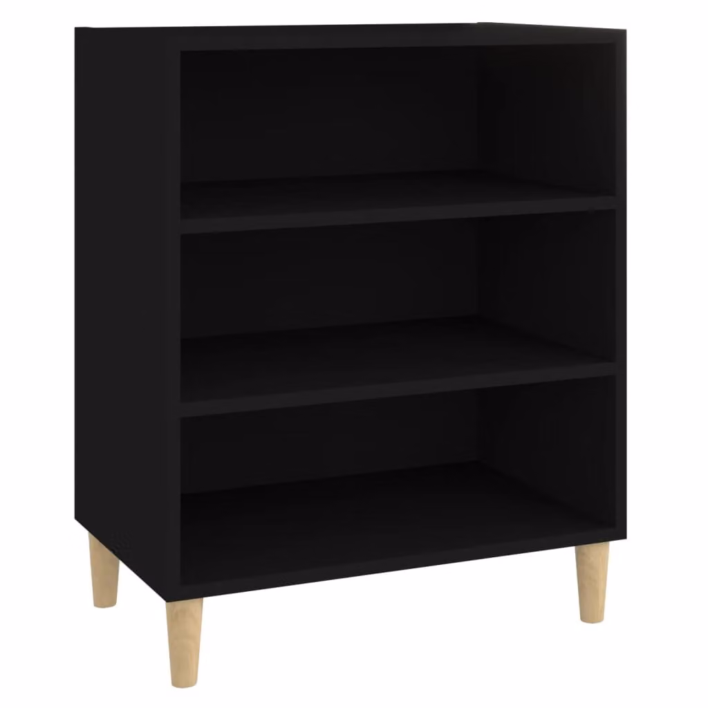 Credenza Nera 57x35x70 cm in Legno Multistrato