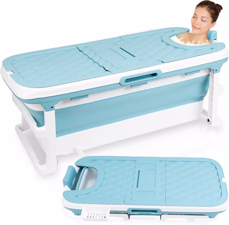 Vasca da bagno per adulti Jopassy - Vasca da bagno pieghevole - Vasca da bagno mobile - Sauna termale - adatta per adulti - 132 cm