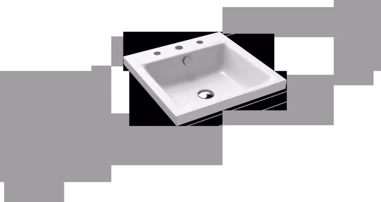 Lavabo à poser Kaldewei Puro 3153, 460 x 460 x 40 mm, 900306033001, 900306033001