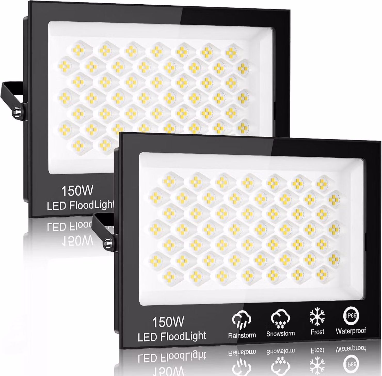 Lampada a LED per esterni, potenza 150 W, flusso luminoso 15.000 lm, grado di protezione IP65, temperatura di colore 6500 K