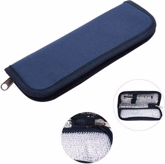 Piccola borsa blu in EVA per insulina