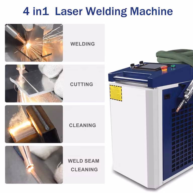 Saldatrice laser multifunzione 4-in-1 - 3000 W - 380 V - Saldatura, taglio, pulizia - Portatile