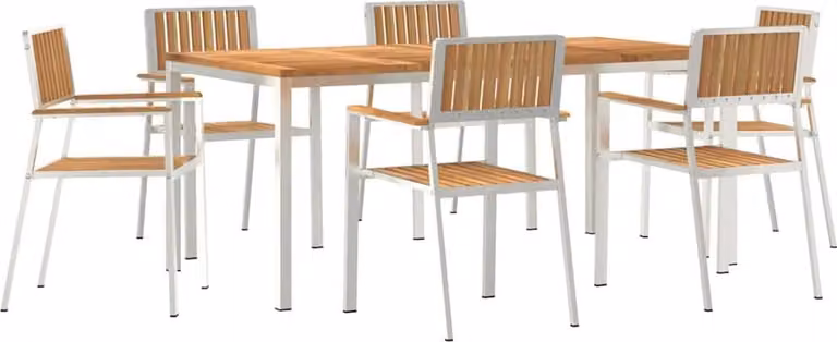 Set da pranzo per esterni 7 pcs