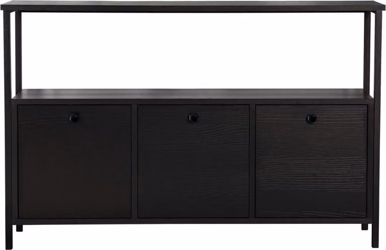 Calicosy - Credenza a 3 ante con 1 ripiano superiore L120 cm - SIENNA