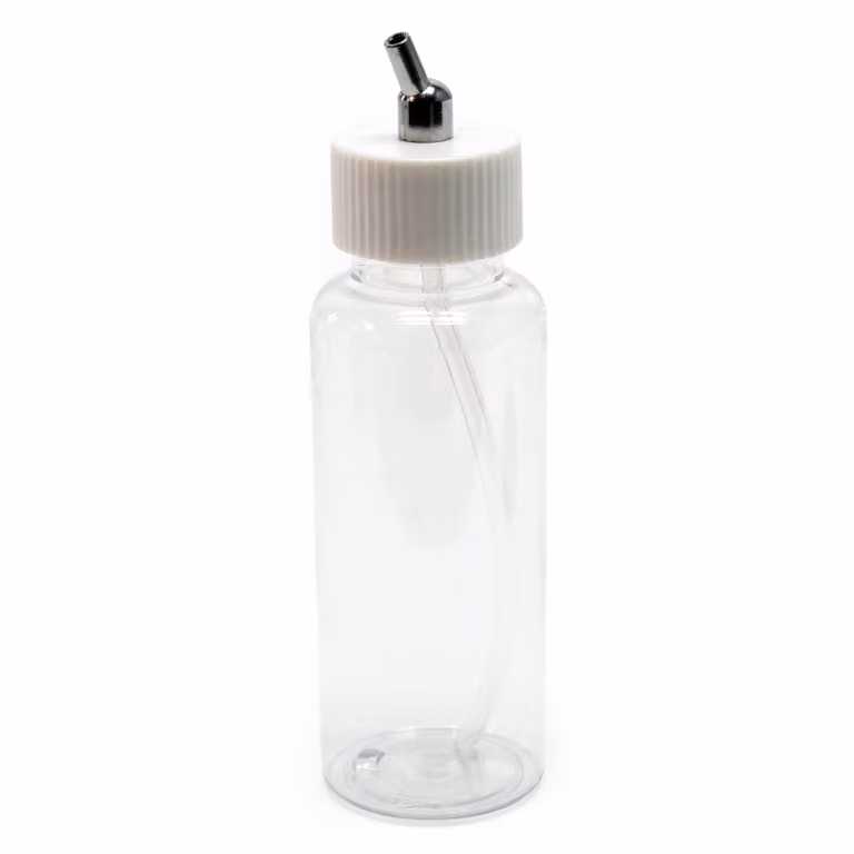 Tazza di vernice Wiltec per pistola ad aerografo, 40 x 135 x 40 mm, contenitore di vernice in plastica con coperchio 70 cm³, sistema di aspirazione, variante 10, ricambio per aerografo