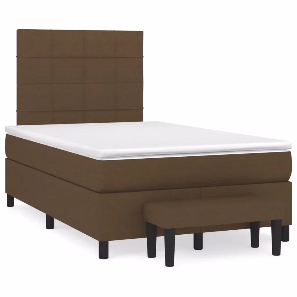 Letto Ibrido con Giroletto a Molle e Materasso vidaXL, Marrone e Bianco, L/P/H: 120 x 200 x 203 cm – 2