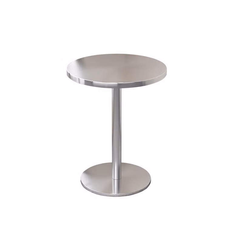Mobili da ristorazione bar caffè tavolo da catering in acciaio inox piccolo tavolo rotondo tavolo da pranzo tavolo bistrot tavolo rotondo 60x75cm 【BXG-HY60】