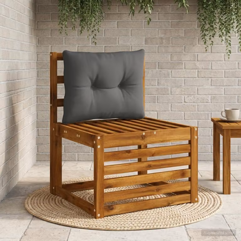 Cuscino per schienale vidaXL PUTTEN in 100% poliestere, colore antracite