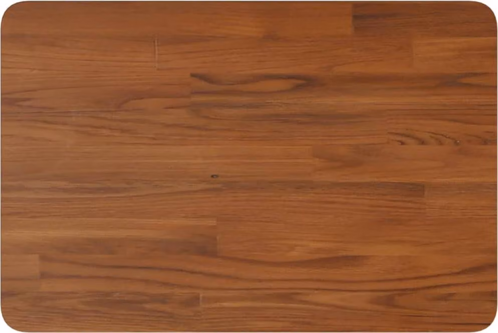 vidaXL Piano lavabo marrone scuro 60x40x2,5 cm in legno massiccio trattato