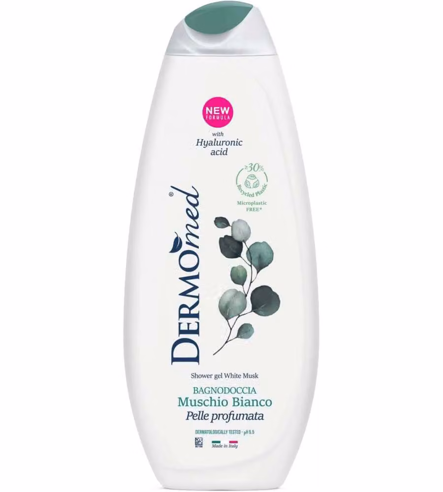 Dermomed Bagno Doccia Muschio Bianco 650 ml - Gel Idratante Unisex