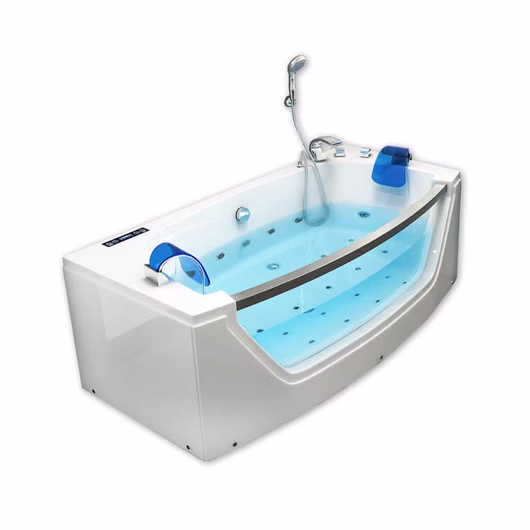 Home Deluxe - Vasca idromassaggio - ATLANTIC M - Dimensioni: 175 x 85 x 60 cm - incl. riscaldamento, funzione massaggio e accessori completi I Vasca per 2 persone, piscina interna