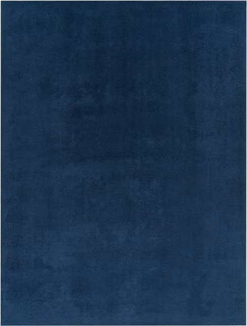 Tappeto Calia Italia blu, moderno e lavabile, L: 100 cm x P: 200 cm