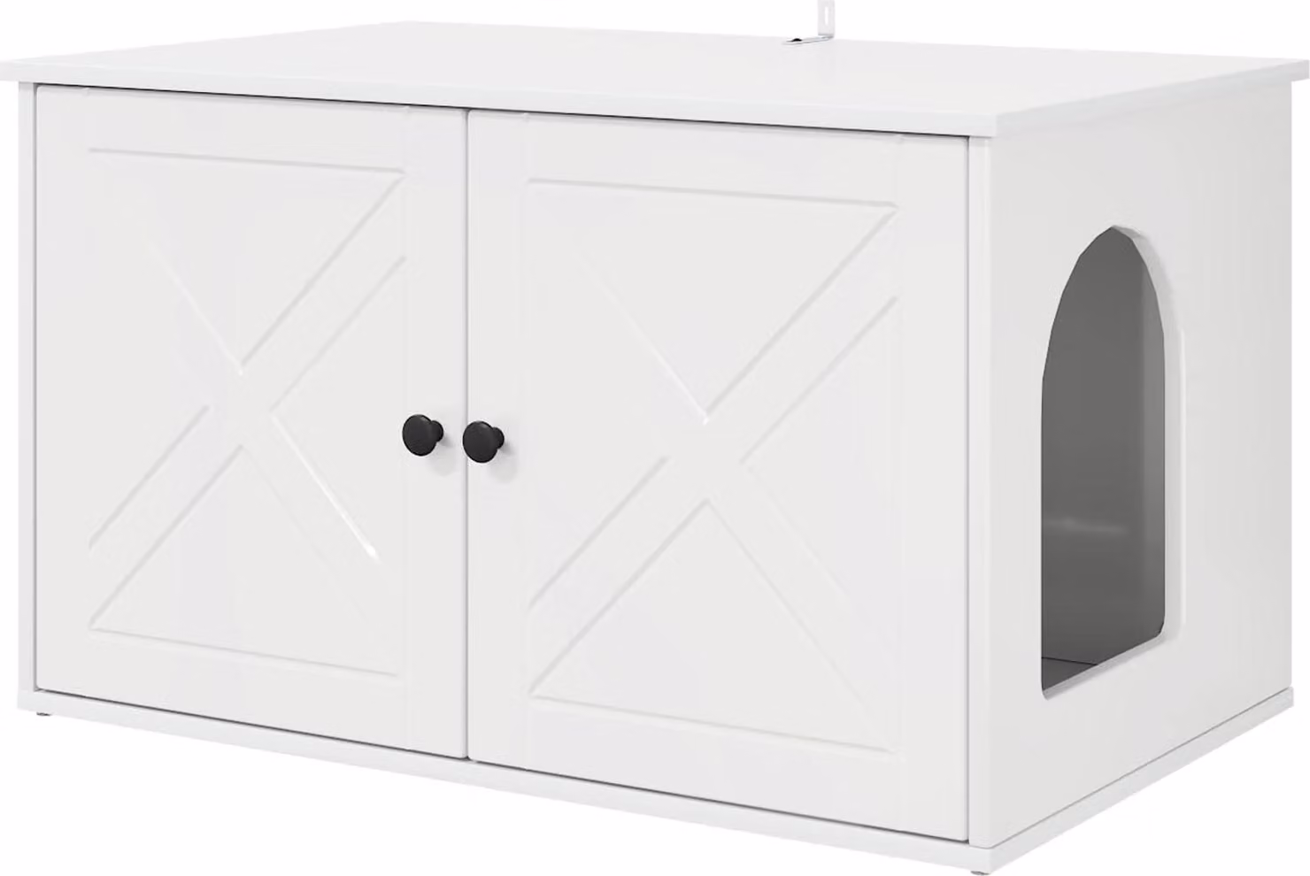 Casa per Gatti Bianco Lucido 85 x 55 x 50 cm Legno multistrato