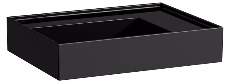LAUFEN Kartell lavabo, sans trou pour robinet, sans trop-plein, tablette à droite, 600x460mm, H8103340201121, H8103340201121