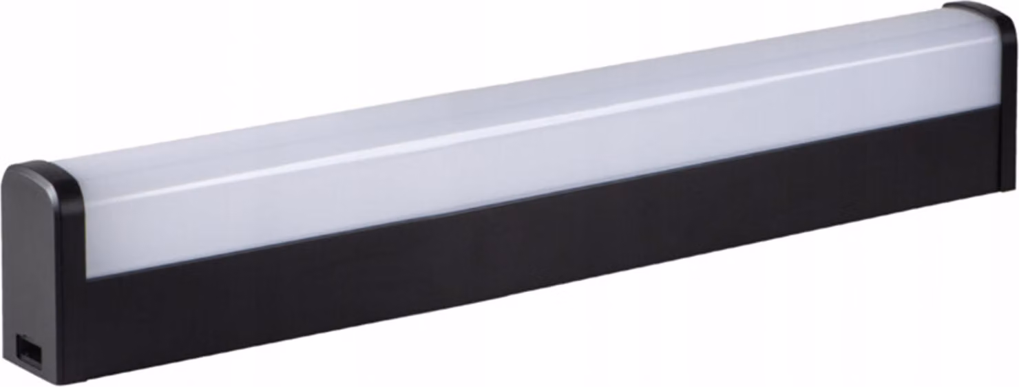 Applique LED AKVO bianco e nero 15W, luce bianca neutra 1600 lm, alluminio, dimensioni: 5,7 x 60 x 7 cm, IP44, Kanlux