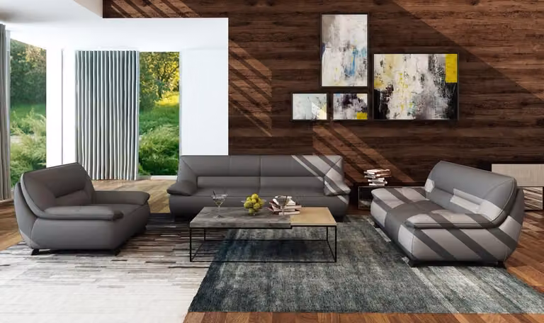 Leder Sofa Couch Polster Garnitur 3+2 Sitzer Couchen Sofas Garnituren Sofas