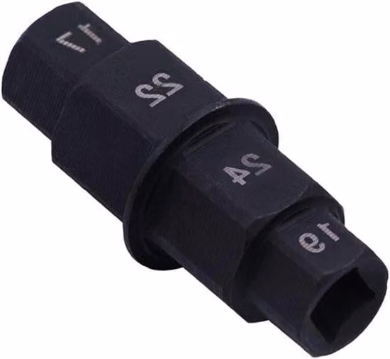 Set di attrezzi per moto con testa esagonale (nero) con impugnatura antiscivolo