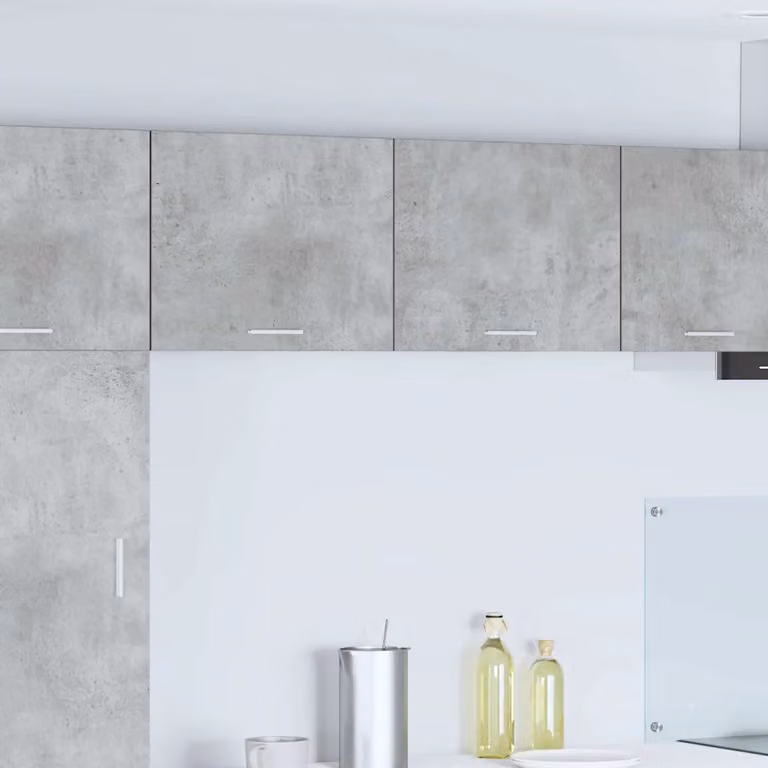 Armadio pensile da cucina moderno vidaXL in MDF, Grigio e Bianco, L 50 cm x P 31 cm x H 40 cm