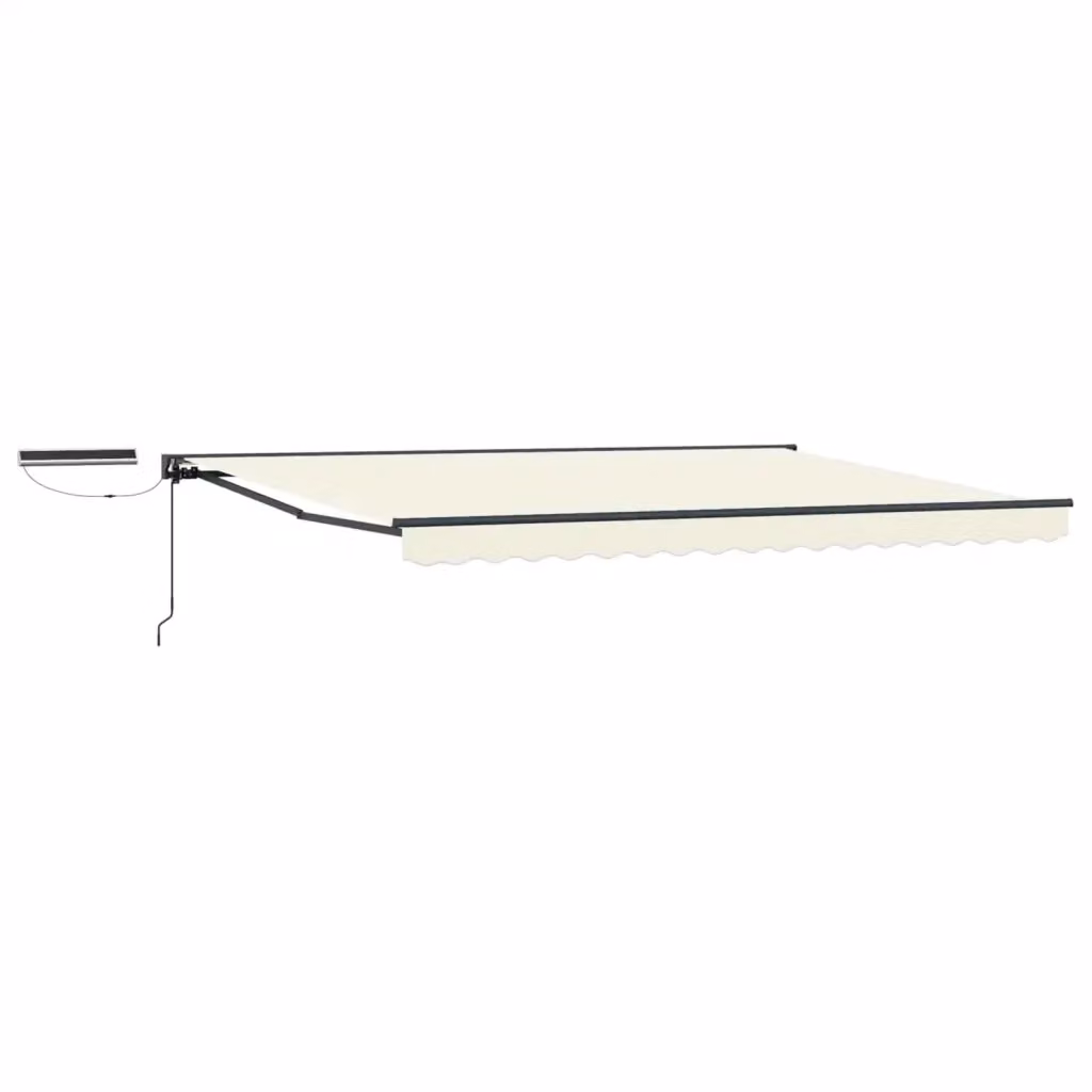 Tettuccio Elettrico Retrattile Videx in Alluminio e Poliestere Colore Beige e Antracite L: 5 m, P: 3,5 m – 2