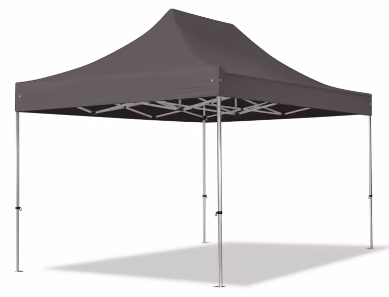 TOOLPORT 3x4,5m gazebo pieghevole PES, PROFESSIONAL alluminio, grigio scuro