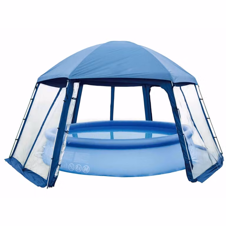 Tenda da piscina Blue Bay tipo II Blu 520 x 600 x 280 cm