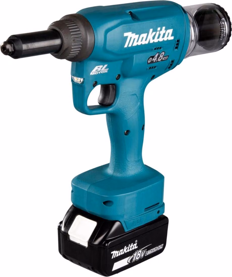 Pinze per rivettare a batteria Makita LXT 18 V - 4,8 mm - 10 kN - 25 mm