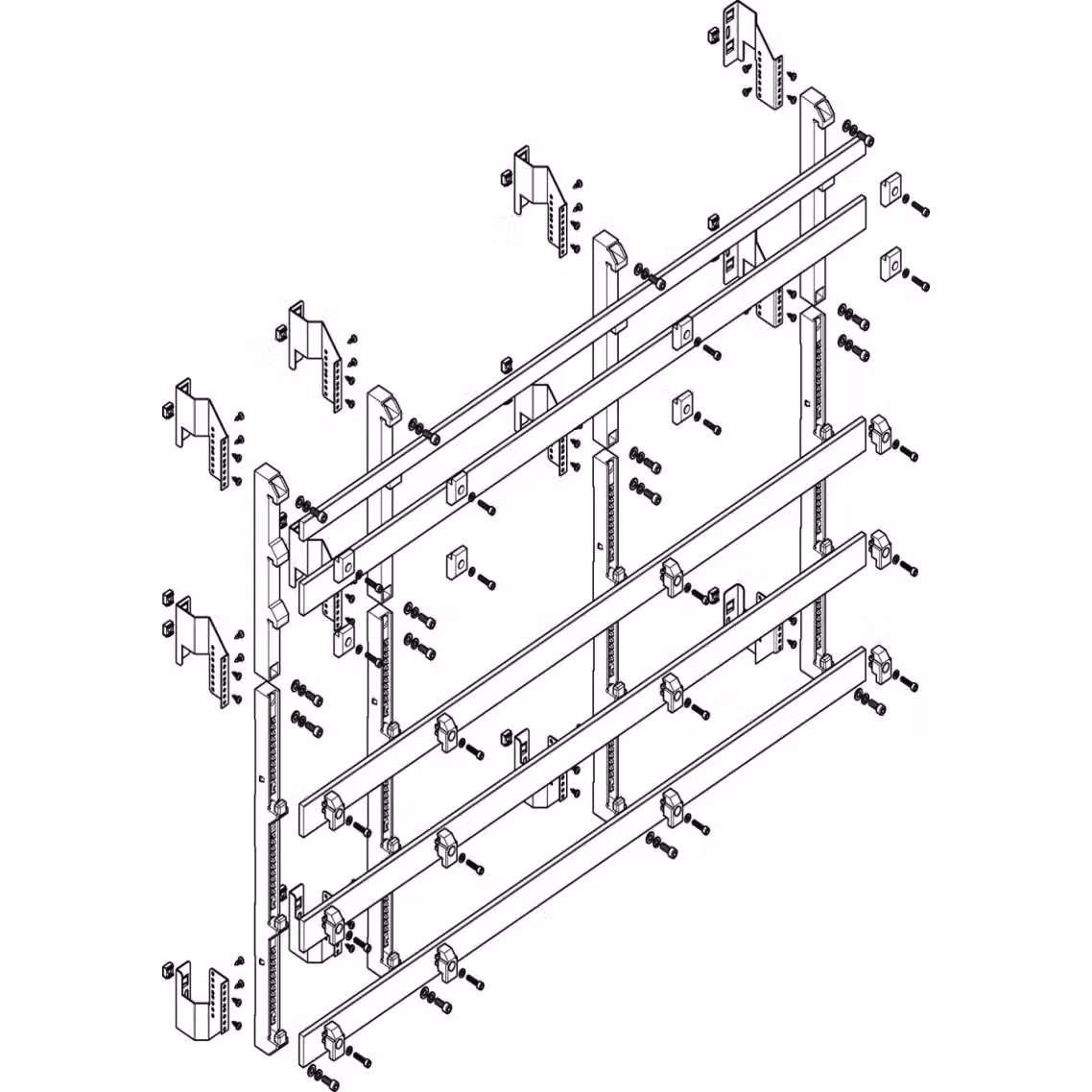 Modulo barra collettrice ABN profondo 5FB/8RE 185 mm con CU 50x10 mm, a 5 poli, EBM 150 mm MTSC58985