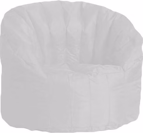 Poltrona Pouf Tortuga Avalli in Nylon Bianca per Interni ed Esterni
