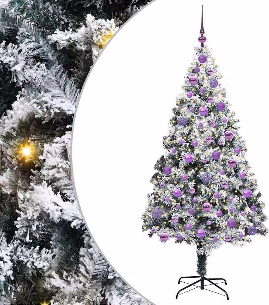 Albero di Natale artificiale con 300 LED Bianco 180 cm