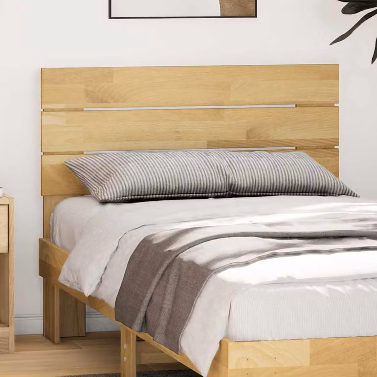 vidaXL Testiera 90 cm in Legno Massello di Rovere