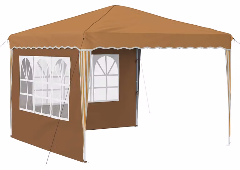 Tenda per feste a pop-up 288 x 288 x 245 cm Beige