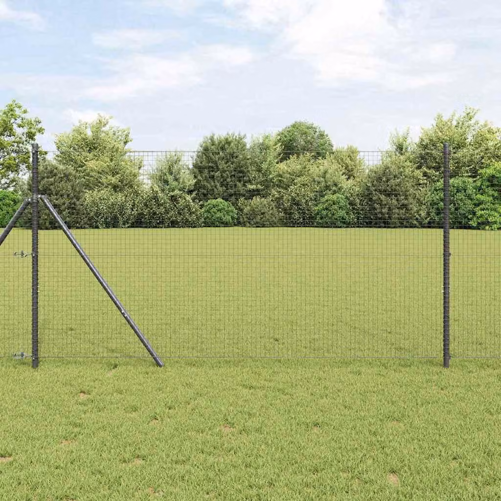 Maison Exclusive - Palo della recinzione Grigio 10 x 1,4 m (rete 25 x 25 mm)