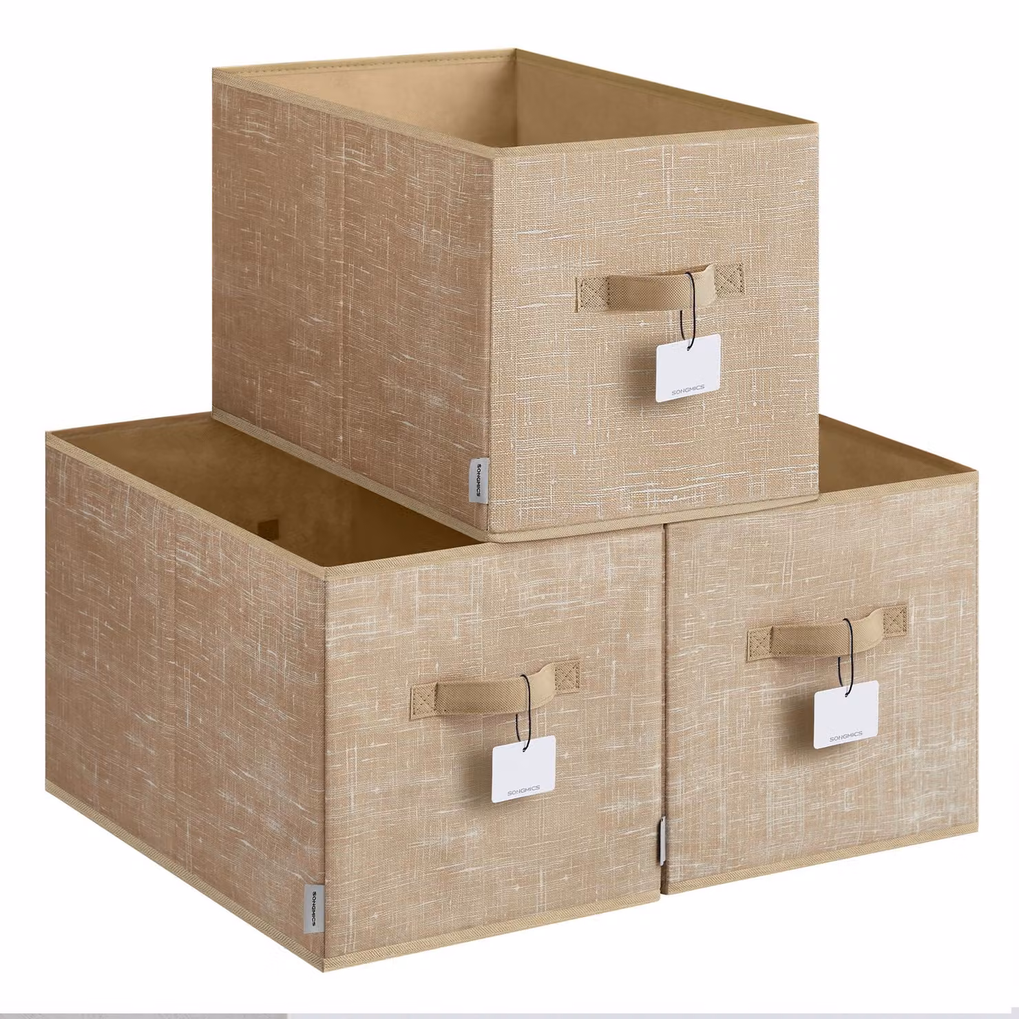 Set di contenitori pieghevoli - confezione da 3 - 50 x 30 x 30 cm