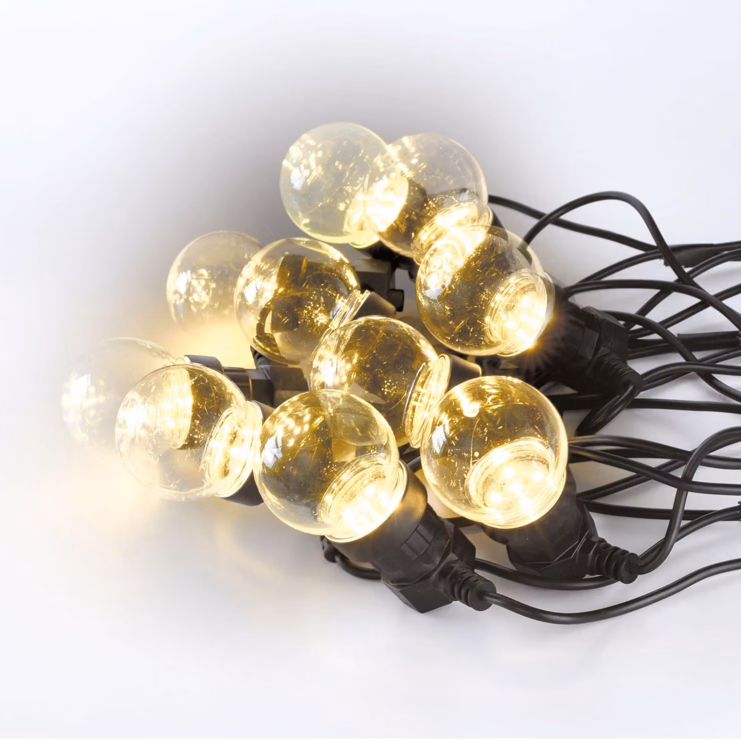 Catena luminosa per esterni, luce bianco caldo, 5 metri, grado di protezione IP44, 220-240 V