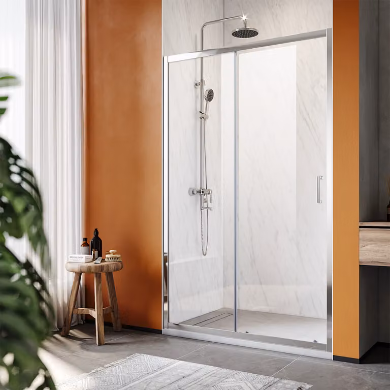 Cabine doccia SUNXURY con porta scorrevole e vetro temperato di sicurezza 110 x 185 cm