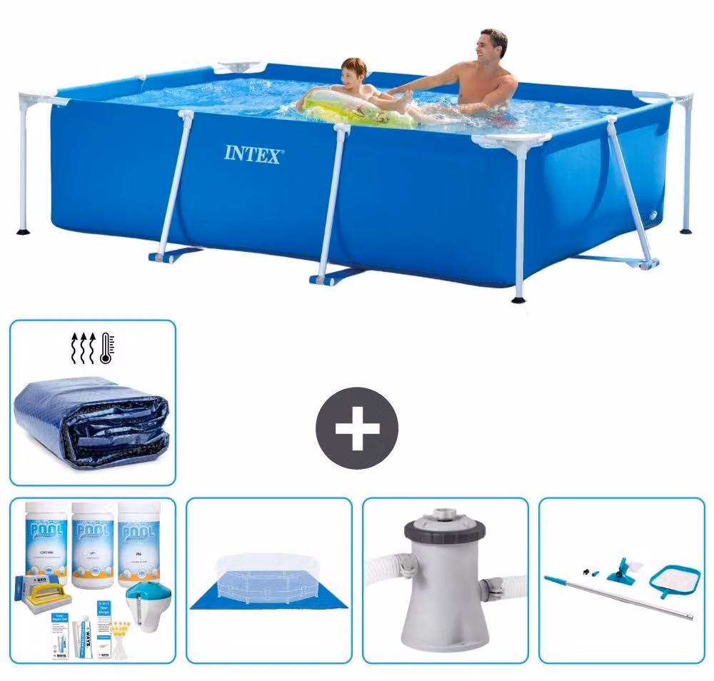 Piscina fuori terra rettangolare - 260x160x65 cm - 6 pezzi - Modello S20035