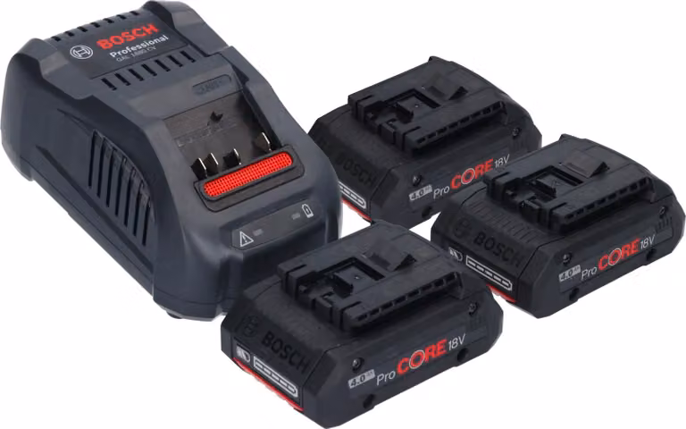 Bosch Starter Set 18V con 2x Batterie ProCORE 4.0Ah + Caricabatterie GAL 1880 CV ( 1600A016GF )