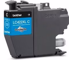 Cartuccia per stampante Brother LC422XLC Ciano