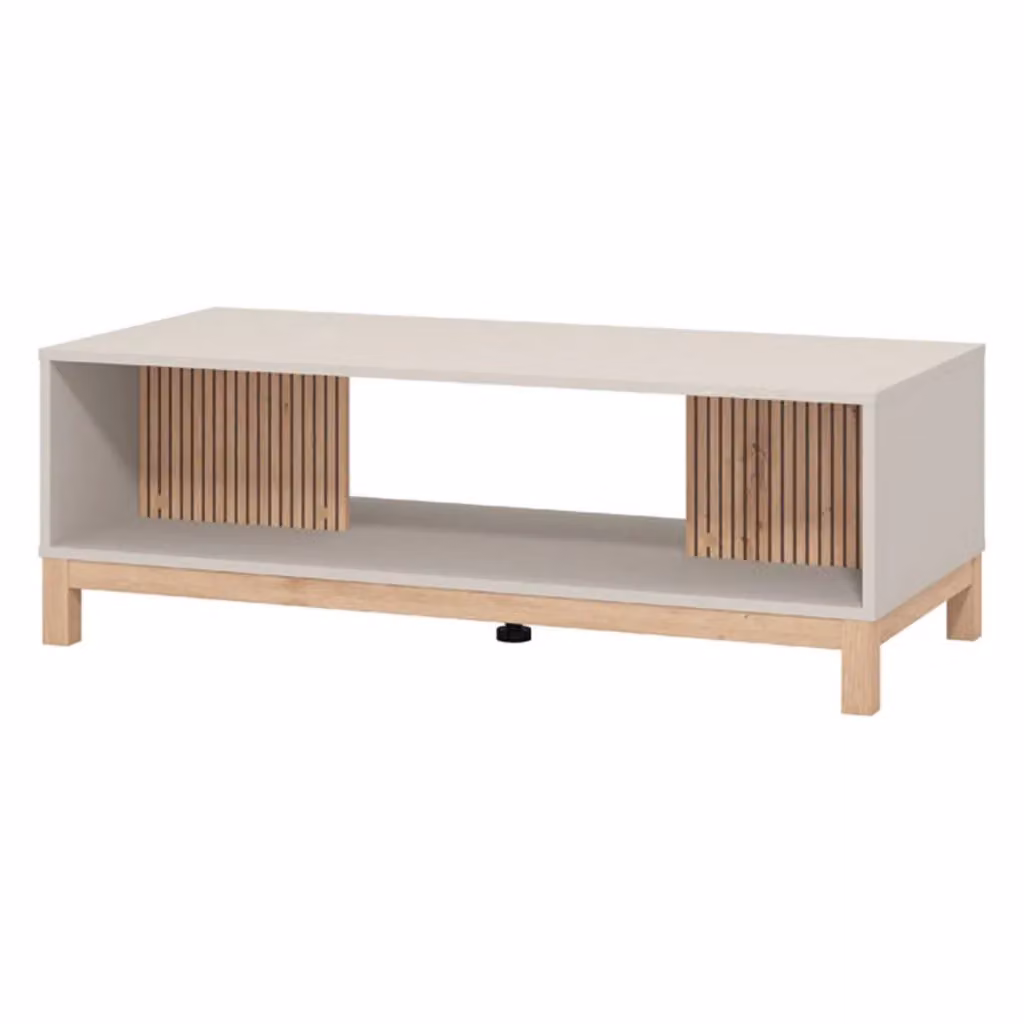 DMORA Tavolino da Salotto Moderno in Legno Rovere Beige L/P/H: 120.5 x 54.5 x 41 cm – 2