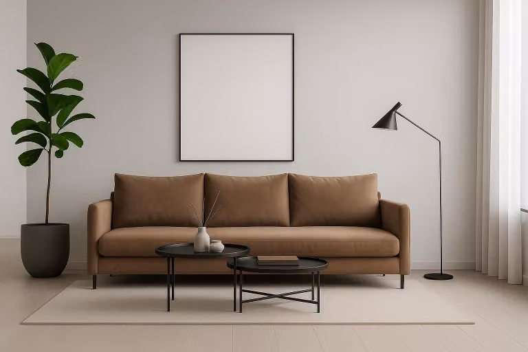 GUTTO divano letto beige con funzione letto divano caramello in velluto kaki con rete e contenitore