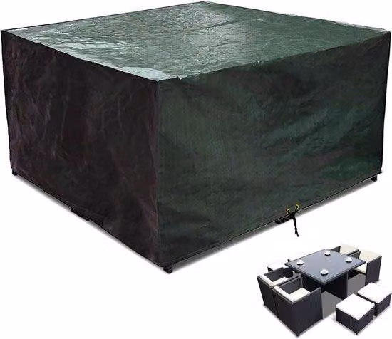 Supporti da tavolo da esterno impermeabili in plastica morbida traspirante, dimensioni 135x135x71 cm